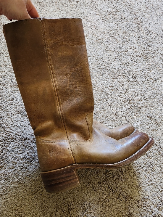 Frye Shoes - FRYE Women's Sz 8M CAMPUS 14L 77050 DBN Brown Leather Western Festival Boots